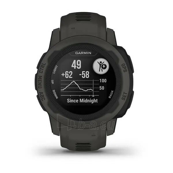 Male laikrodis Garmin Instinct 2S - Graphite 010-02563-00 paveikslėlis 3 iš 10