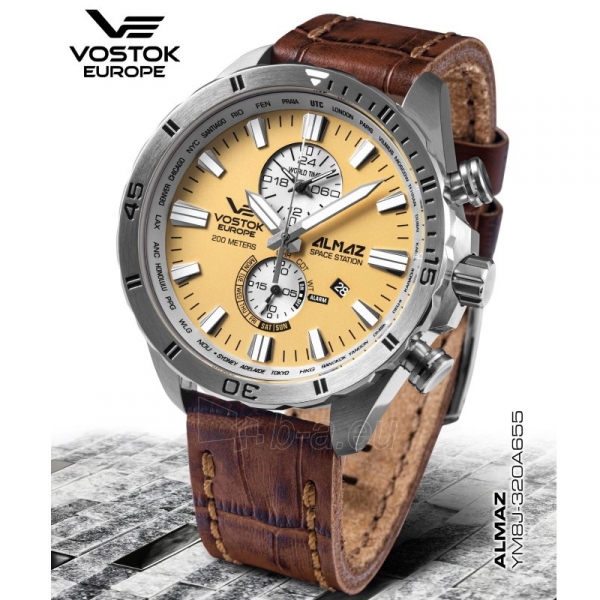 Vyriškas laikrodis Vostok Europe Almaz Multifunction YM8J-320A655LE paveikslėlis 3 iš 4