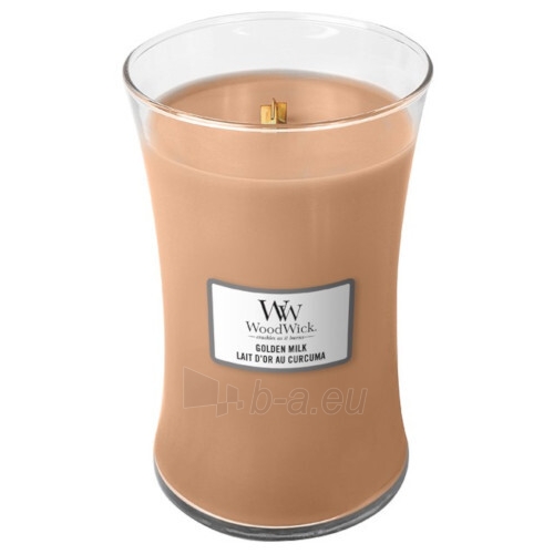 Aromatinė žvakė WoodWick Scented candle vase Gold en Milk 609 g paveikslėlis 1 iš 1