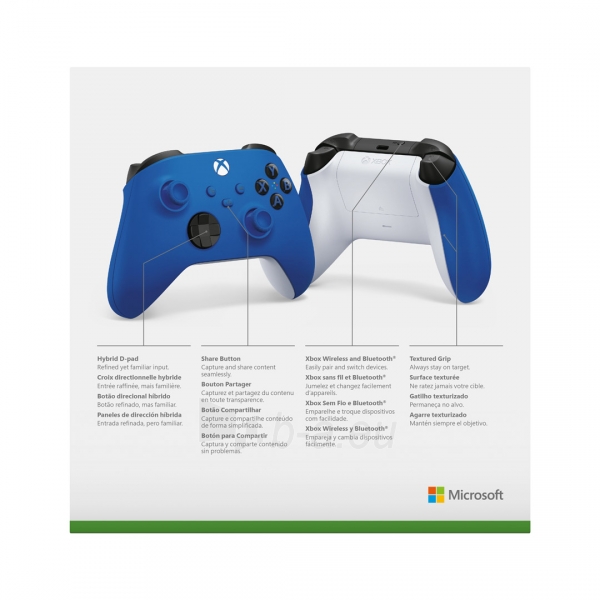 Žaidimų vairalazdė Microsoft XBOX Series Wireless Controller shock blue paveikslėlis 5 iš 5