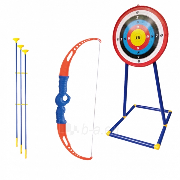 Žaislinis lankas su strėlėmis ir taikiniu paveikslėlis 2 iš 5