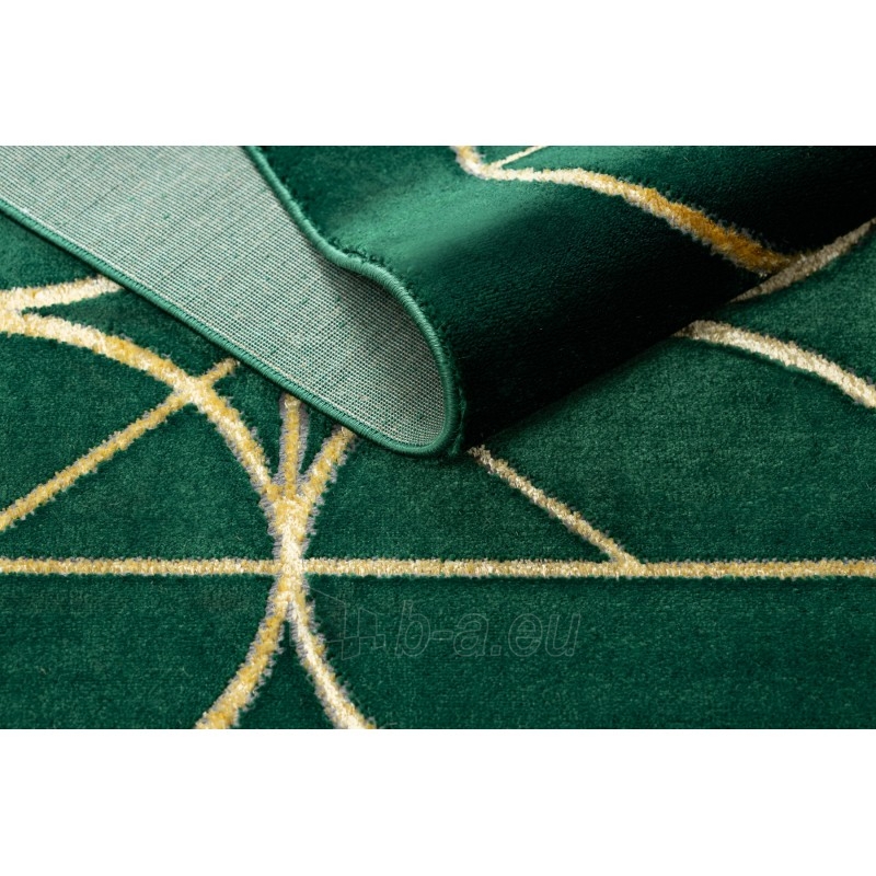 Žalias kilimas su aukso akcentais EMERALD | 120x170 cm paveikslėlis 14 iš 16