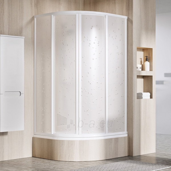 Žema shower Ravak Supernova, SKCP4-90 Sabina white+plastikas Pearl paveikslėlis 1 iš 5