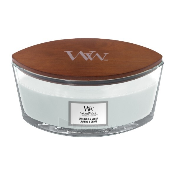 Žvakė WoodWick Scented candle ship Lavender & Cedar 453 g paveikslėlis 1 iš 2