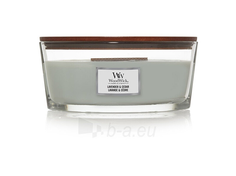 Žvakė WoodWick Scented candle ship Lavender & Cedar 453 g paveikslėlis 2 iš 2