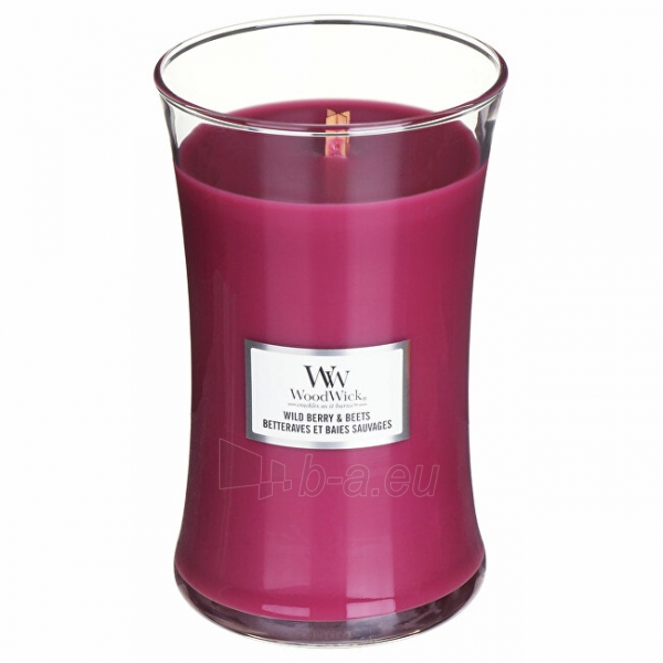 Žvakė WoodWick Scented candle vase large Wild Berry & Beets 609.5 g paveikslėlis 1 iš 2