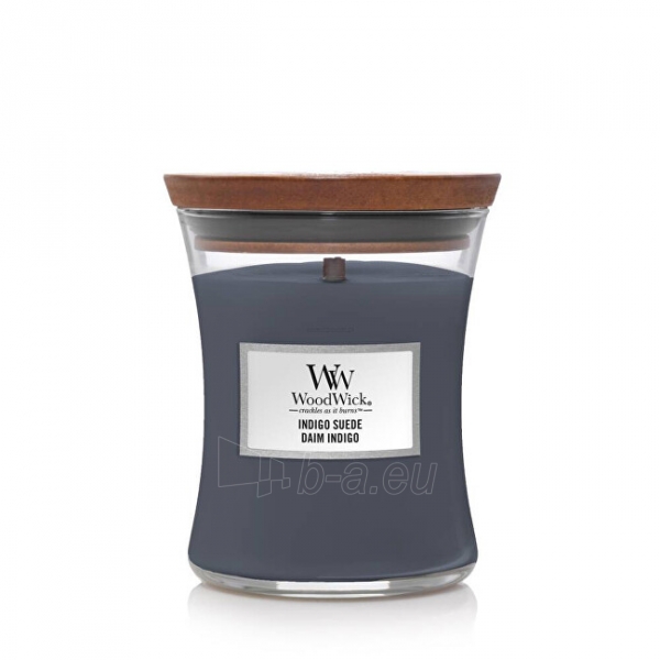 Žvakė WoodWick Scented candle vase medium Indigo Suede 275 g paveikslėlis 1 iš 1